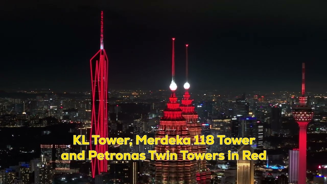 Kuala Lumpur City in Red during CNY 2025