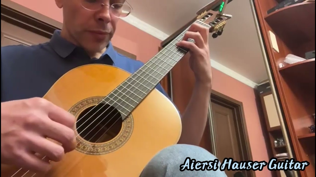Buyer Video Aiersi brand Replica Hauser Cedar Top Classical Guitar #aiersiguitar #hauserguitar