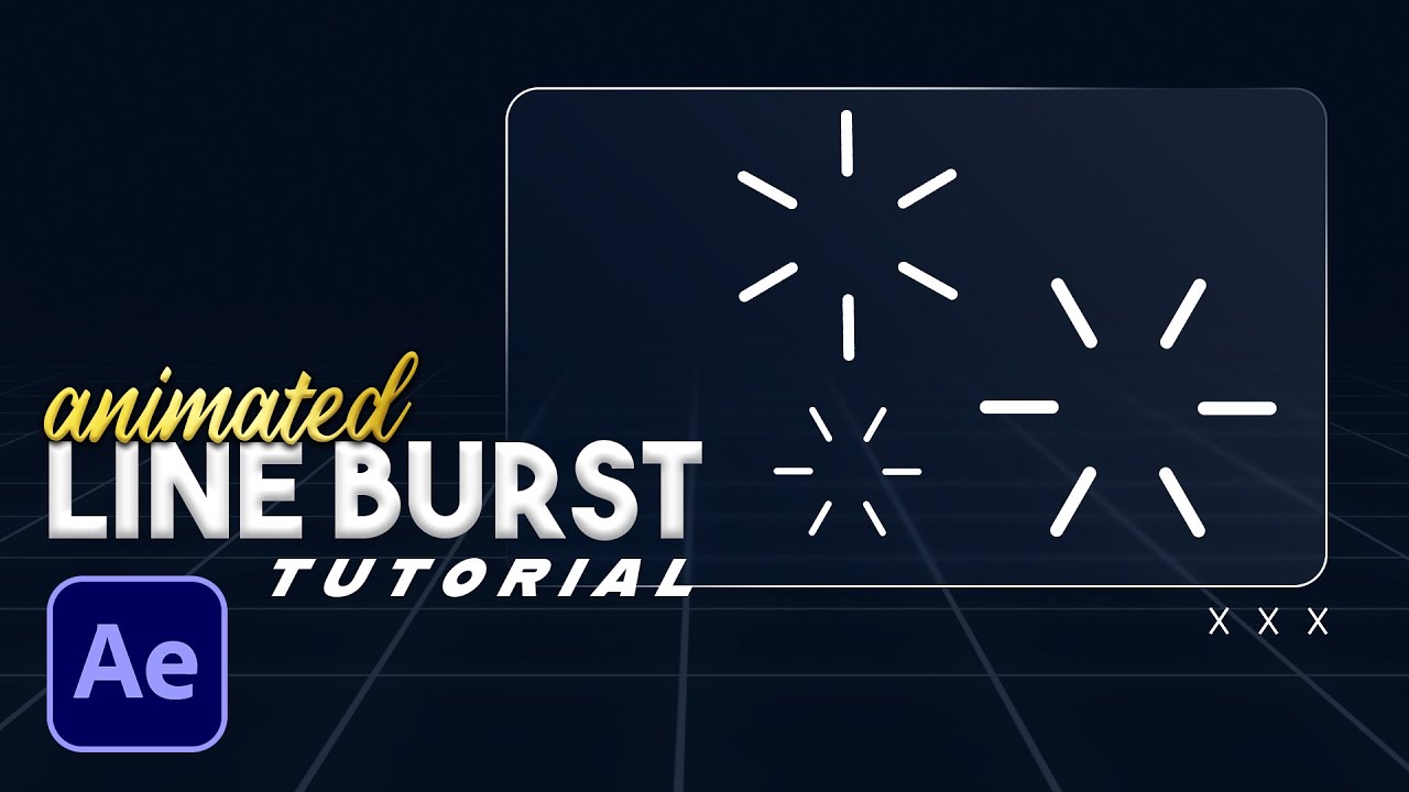 After Effects Motion Graphics - CIRCLE LINE EXPLOSION Animation for Beginners (No Plugins)