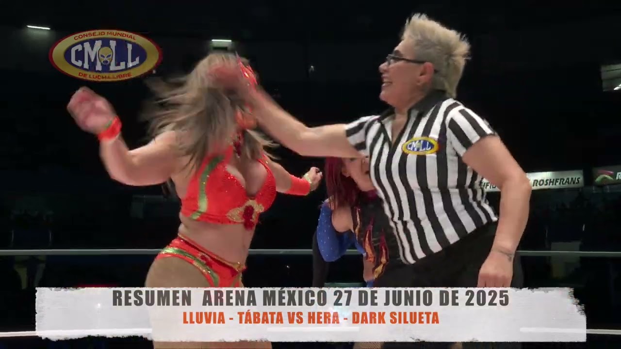 CMLL - LLUVIA - TÁBATA VS HERA - DARK SILUETA / ARENA MÉXICO / 27-06-25