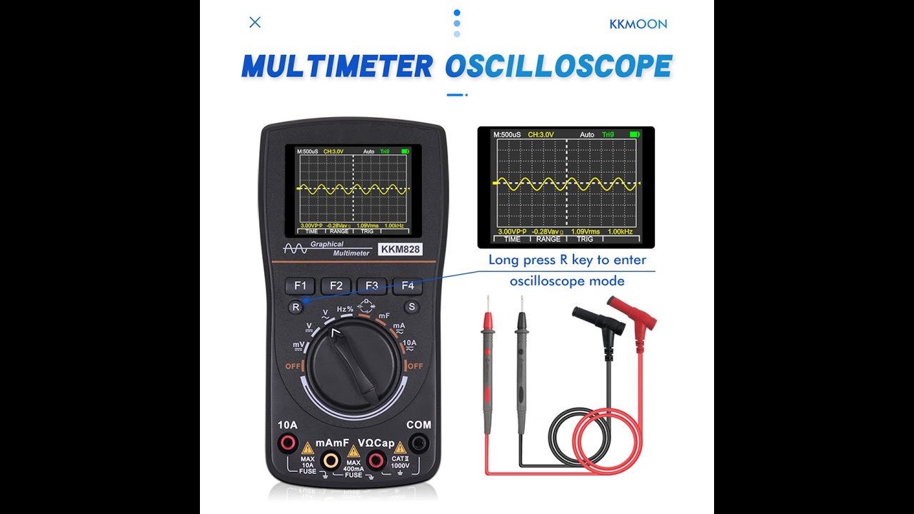 Osciloscopio Digital Kkmoon Kkm828 Gr&aacute;fico Mult&iacute;metro