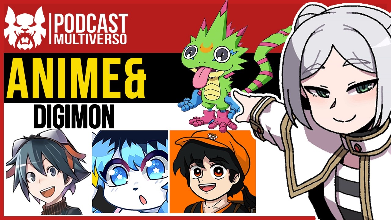 Drash, Yuki y Kariix hablan sobre Anime y Digimon  | Podcastmultiverso