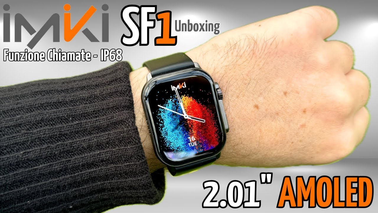 IMIKI SF1 Smartwatch CLONE di Apple Watch ULTRA 2024?! Display Super Retina 1000Nits IP68 e TELEFONA