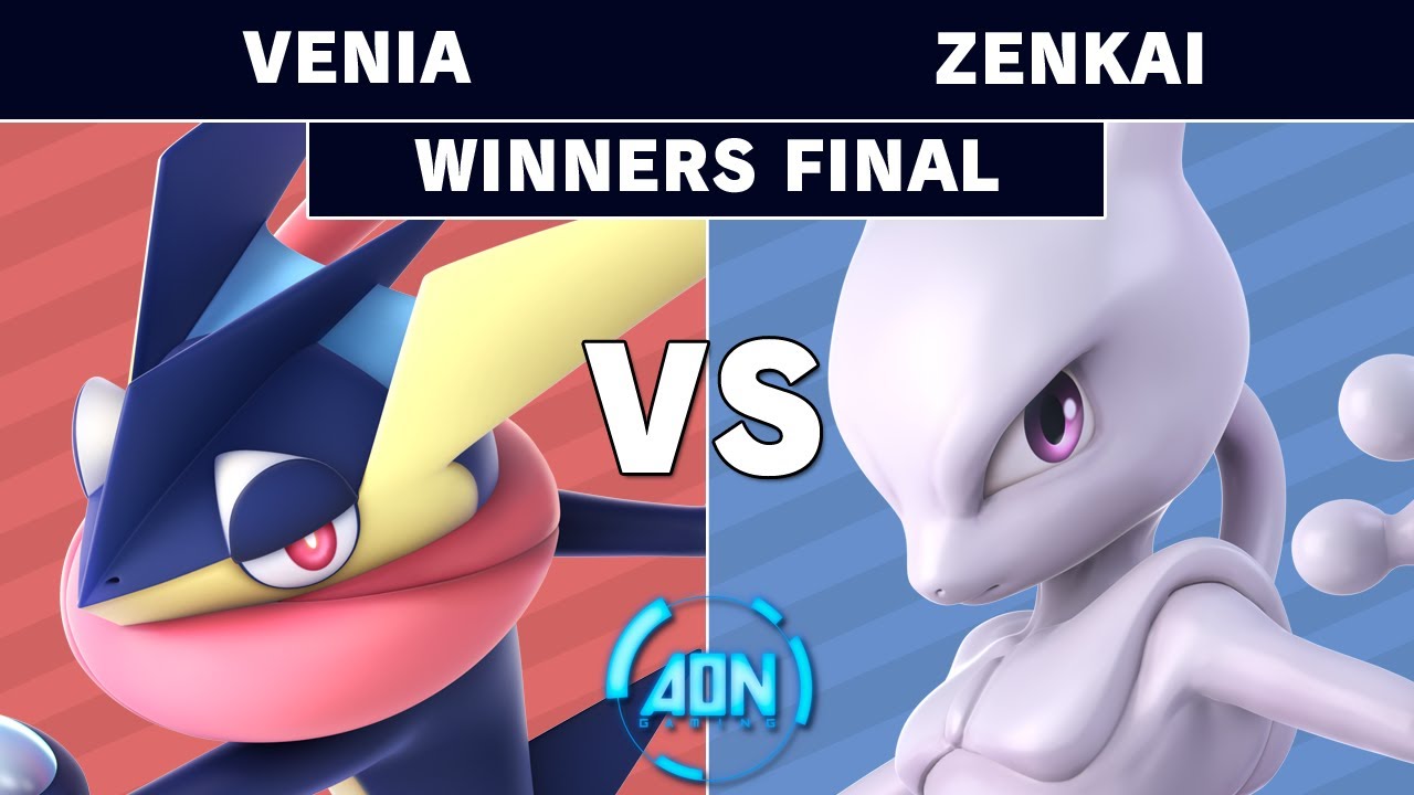 AON Ultimate #045 - DA | Venia (Greninja) Vs Zenkai (Mewtwo) Winners Final - Smash Ultimate