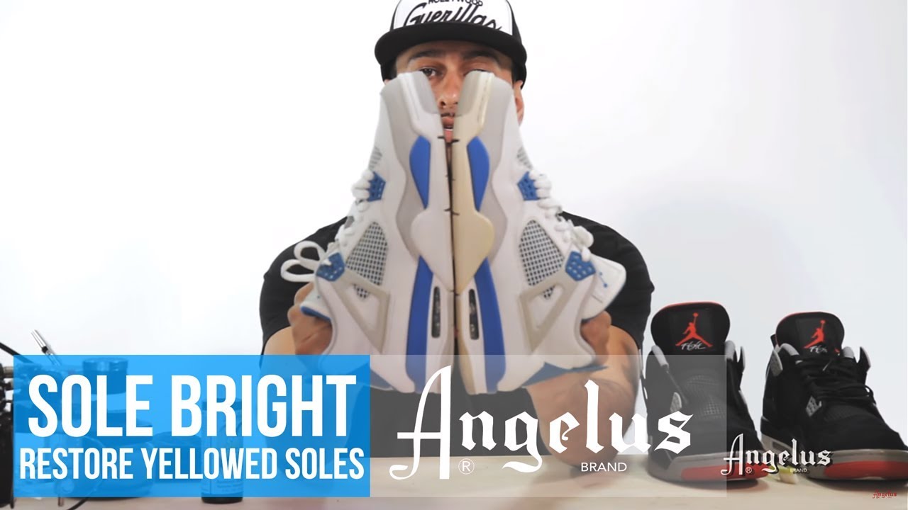 Восстановление пожелтевших подошв | Набор для чистки Angelus Sole Bright & Easy