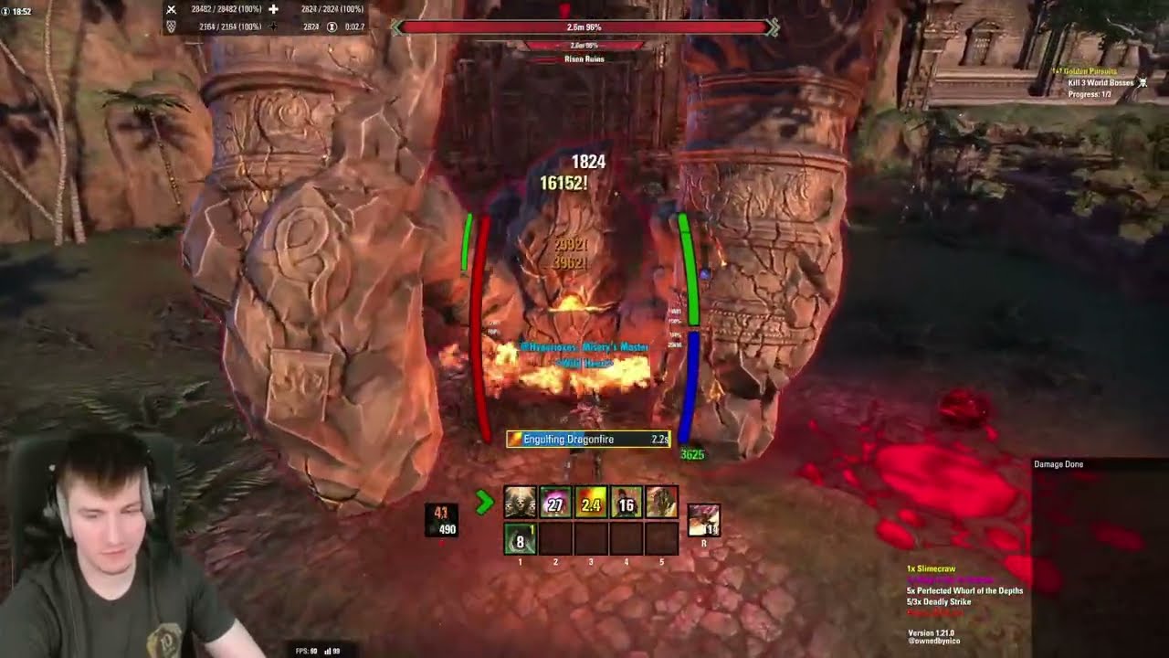 One Bar Breath Dragonknight Solo Build - Veteran Moongrave Fane