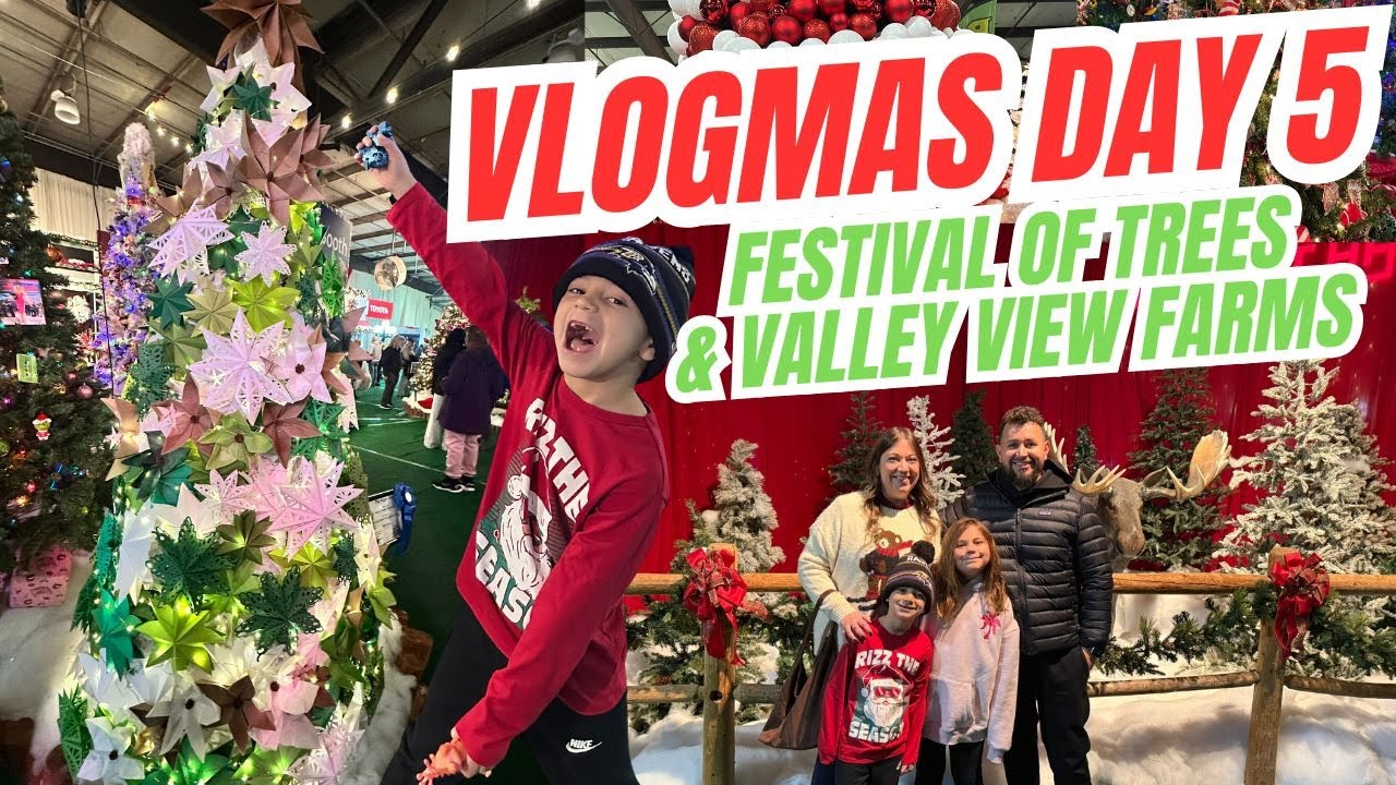 Фестиваль деревьев, ярмарка Тиммониум | Фермы с видом на долину | Vlogmas, день 5