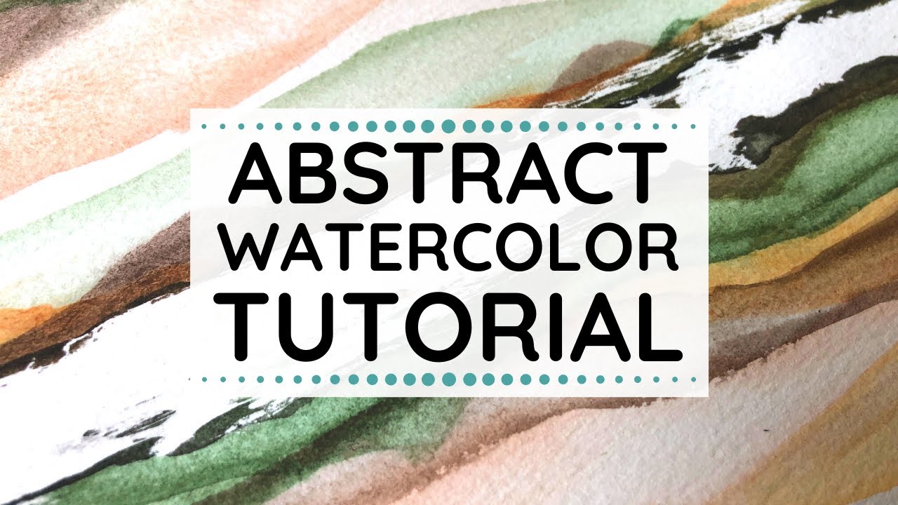 Abstract Watercolor Tutorial - Easy Step by Step How to Paint Abstract