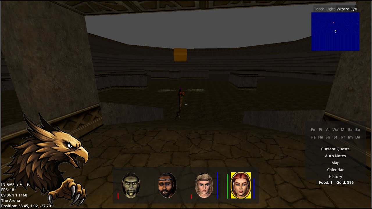 Emerald World #26: Refine imported dungeons, add (simple) Arena