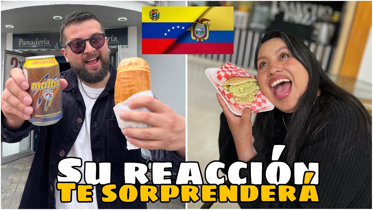 Ecuatorianos probando comida VENEZOLANA por primera vez 🇪🇨🫓🇻🇪