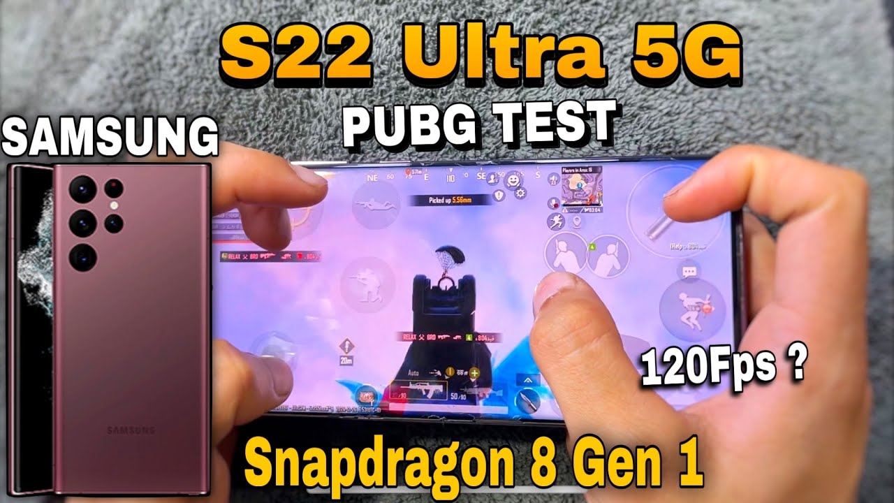 Samsung Galaxy S22 Ultra 5G Pubg Test !!🤩🤯 | S22 Ultra Pubg Fps Test | Battery & Gyro Test