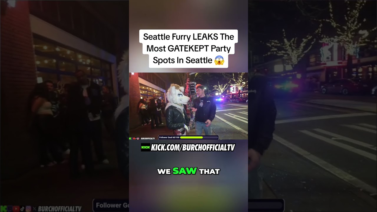 Seattle Furry LEAKS The Most GATEKEPT Party Spots In Seattle 😱 #seattle #streetinterview