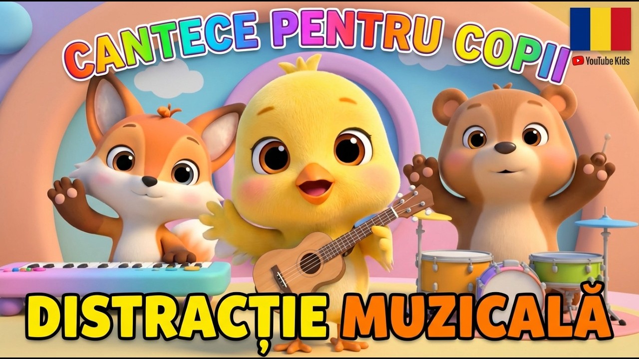 Puiuțul Cântă la Chitară 🐥🎸 | Desen Animat 3D | Cântec pentru Copii