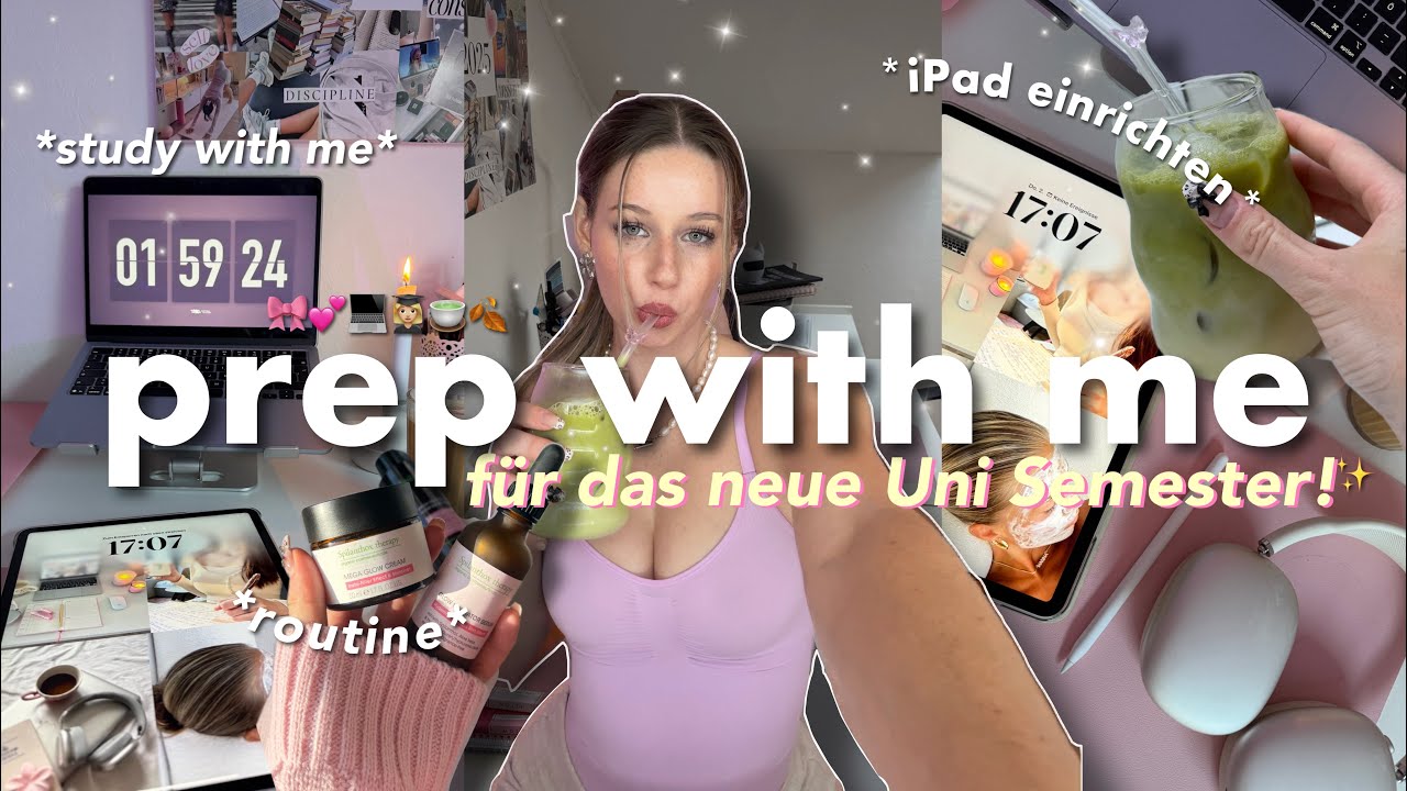 Univorbereitungen für das neue Semester 🎀 prep & study with me; iPad einrichten; GoodNotes