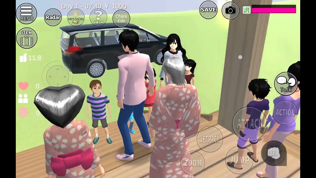 เมื่อครอบครัวไปเที่ยวบ้านคุณปู่คุณย่า | พี่เกล Channel #sakuraschoolsimulator 