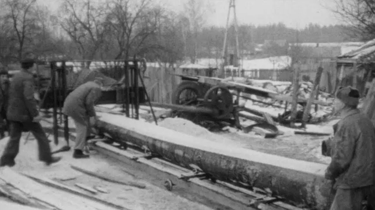 Tartak - udźwiękowiony film archiwalny
