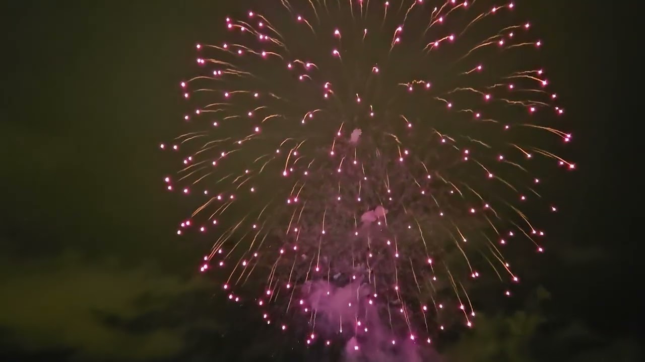 Fuegos artificiales del día 7 de Julio en Pamplona