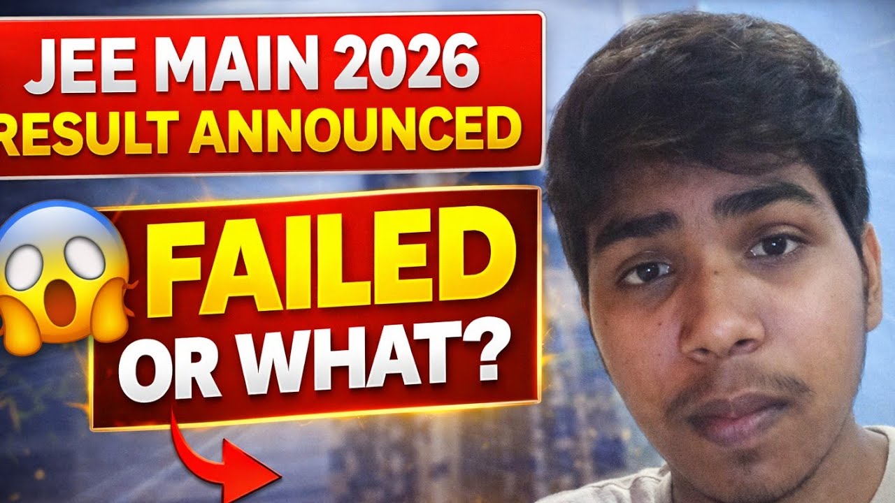 My JEE Mains 2026 result 😭💀