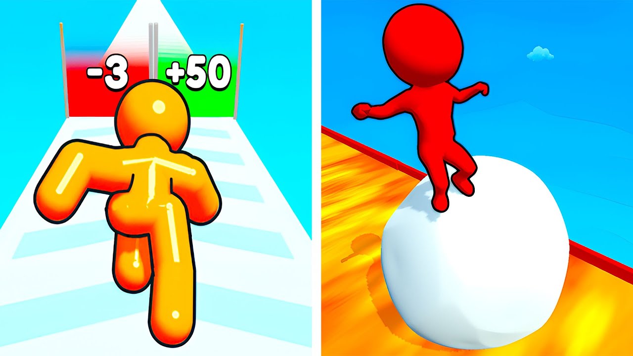 Tall Man Run VS Snow Race 🏃‍♂️❄️ All Levels Max Update Walkthrough Mobile NEW Gameplay T4RX