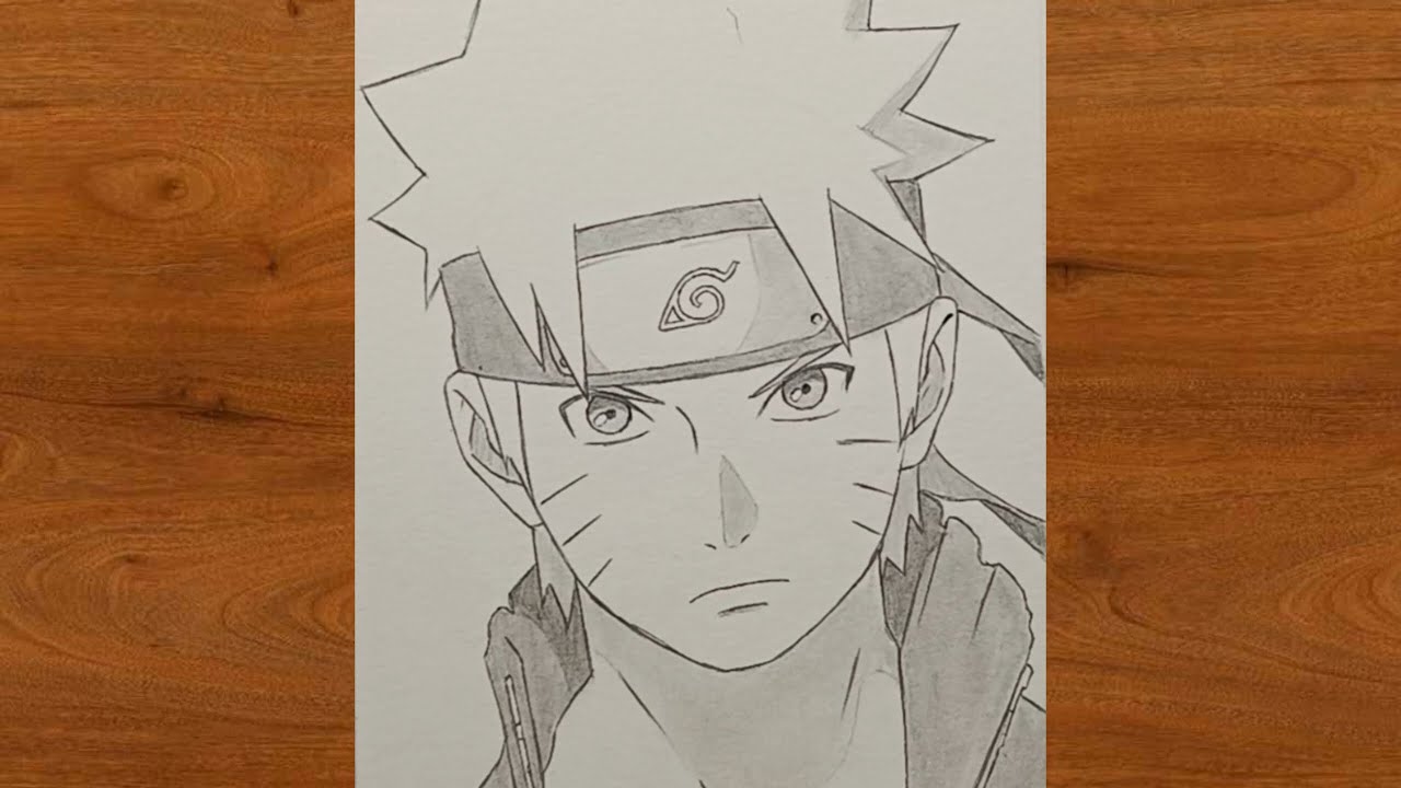 Cara menggambar Naruto keren