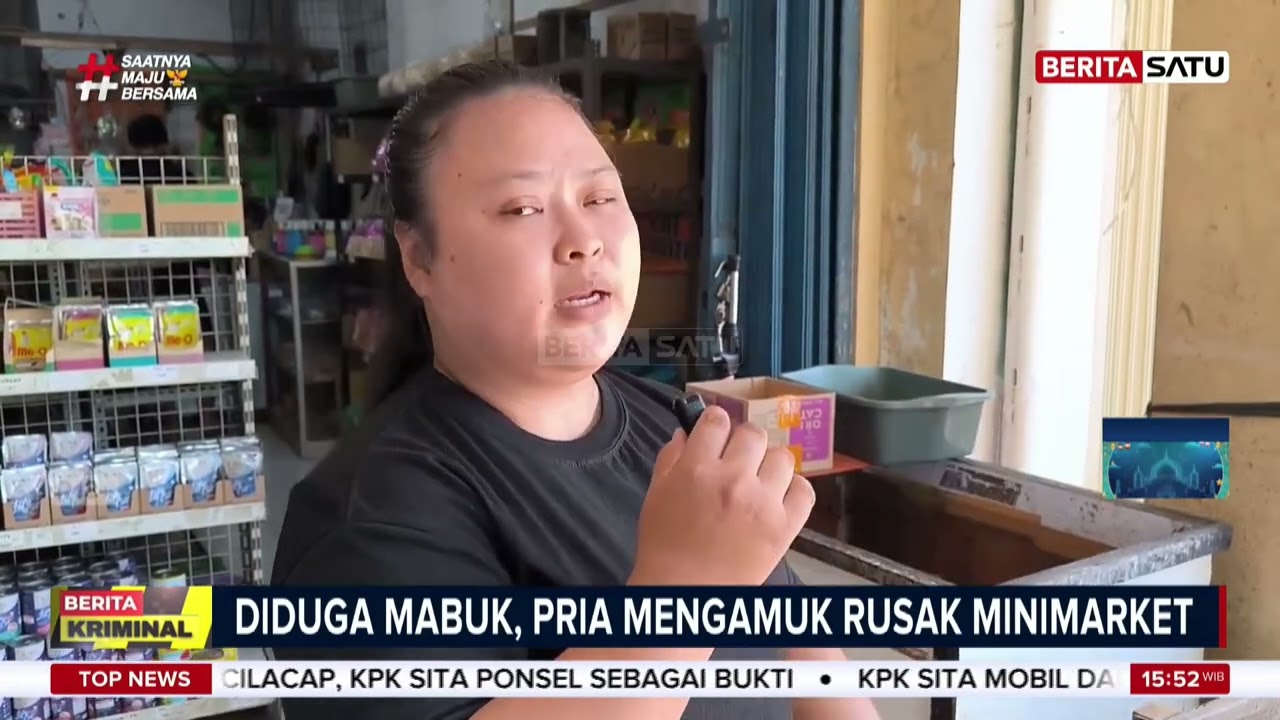 Aksi Brutal! Minimarket di Pamulang Dirusak, Pelaku Diduga Mabuk #beritasatu