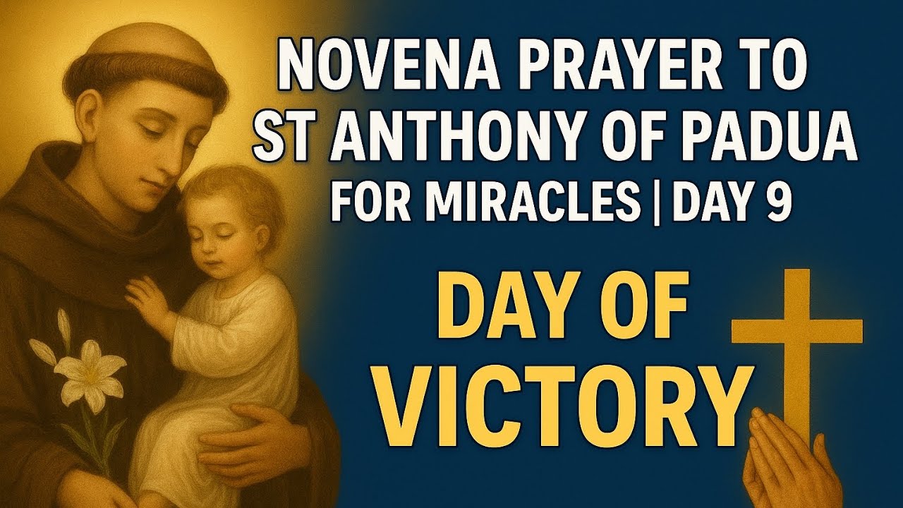 🙏NOVENA PRAYER TO ST ANTHONY OF PADUA FOR DIVINE INTERVENTION IN DIFFICULT CASES | DAY 9 FOR VICTORY