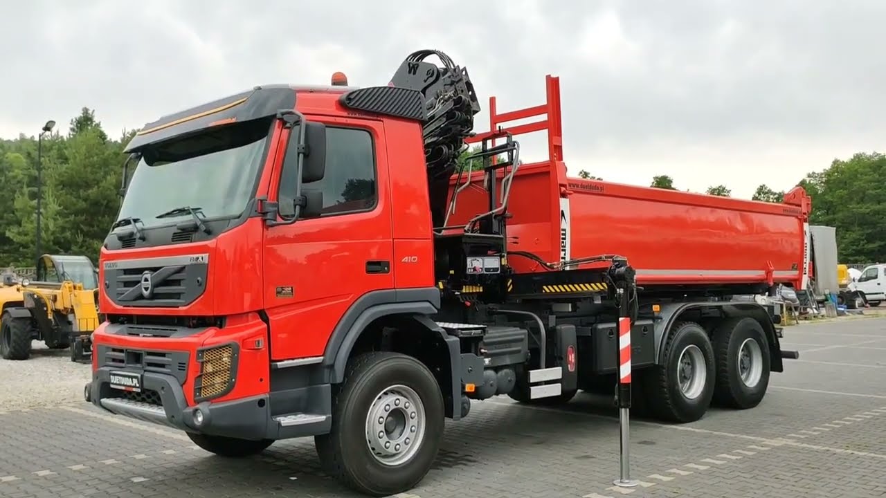 VOLVO FMX 410 6x4 HDS HIAB 122D-4 HIDUO WYWROTKA 2 STRONNA duetduda.pl