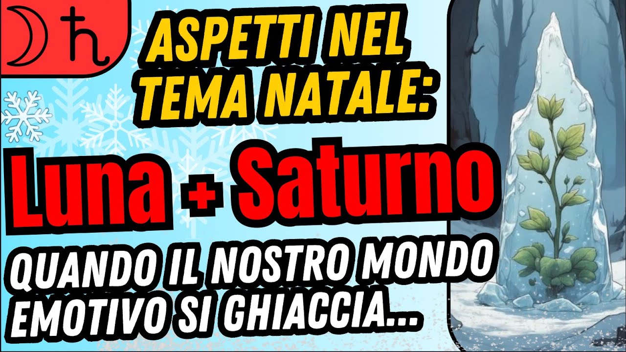 LUNA SATURNO: ASPETTI NEL TEMA NATALE! | Educazione Astrologica! | Ania Viero