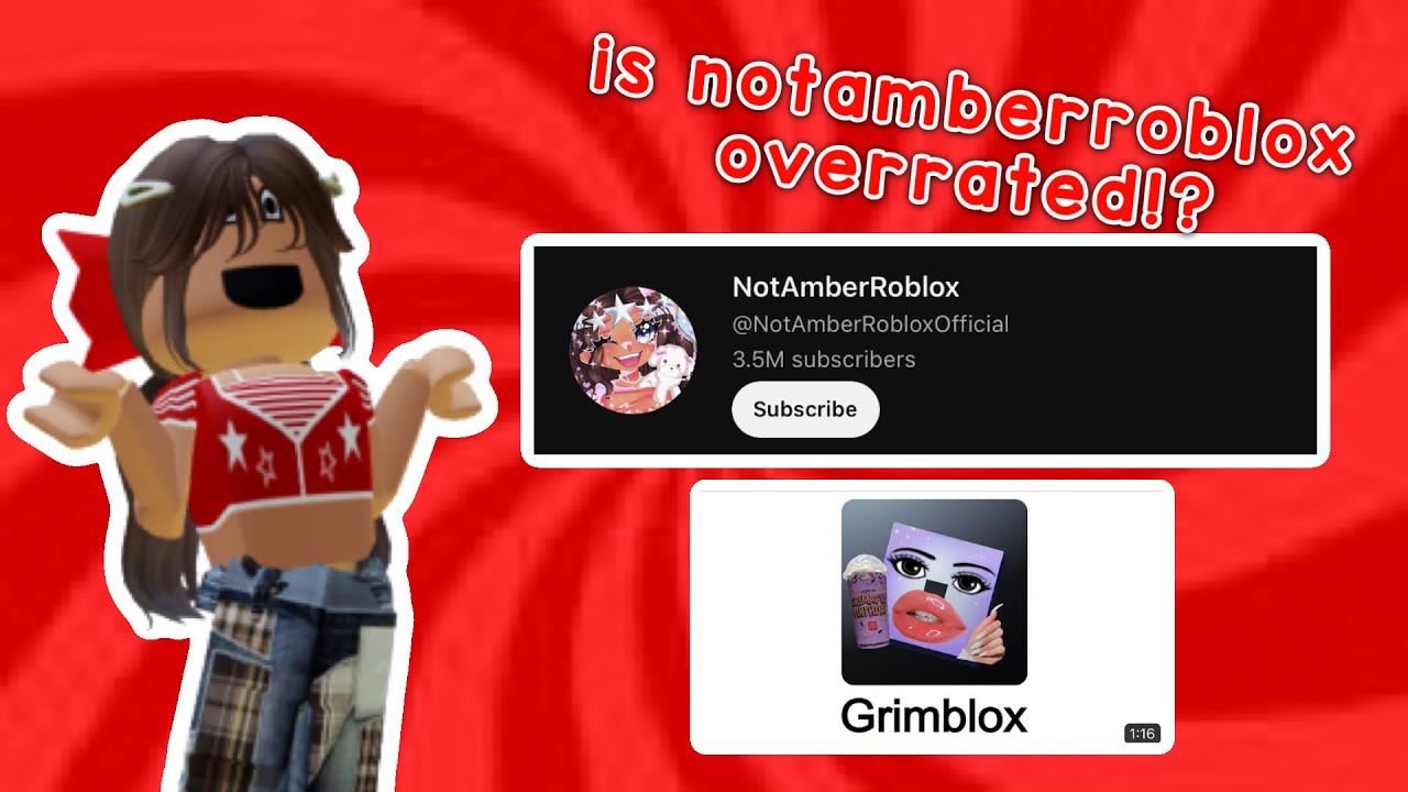 is @NotAmberRoblox- *OVERRATED!?* (ROBLOX RANT)