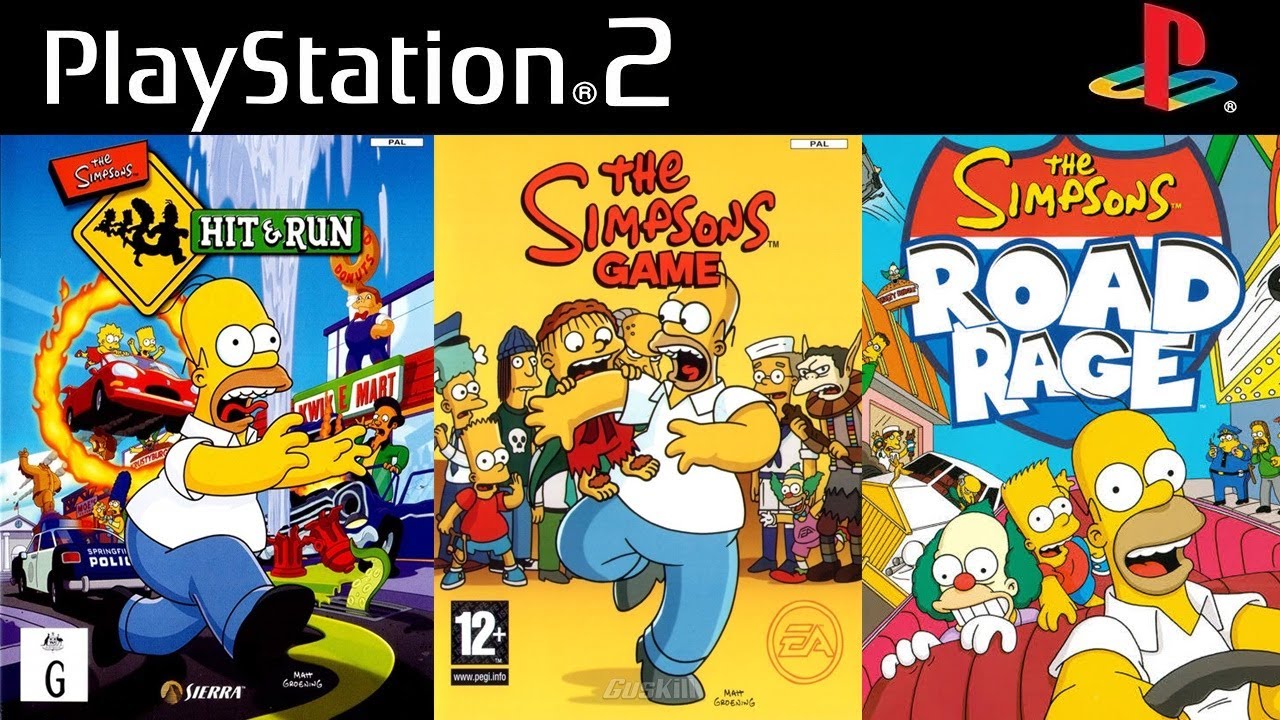 All The Simpsons Games on PS2