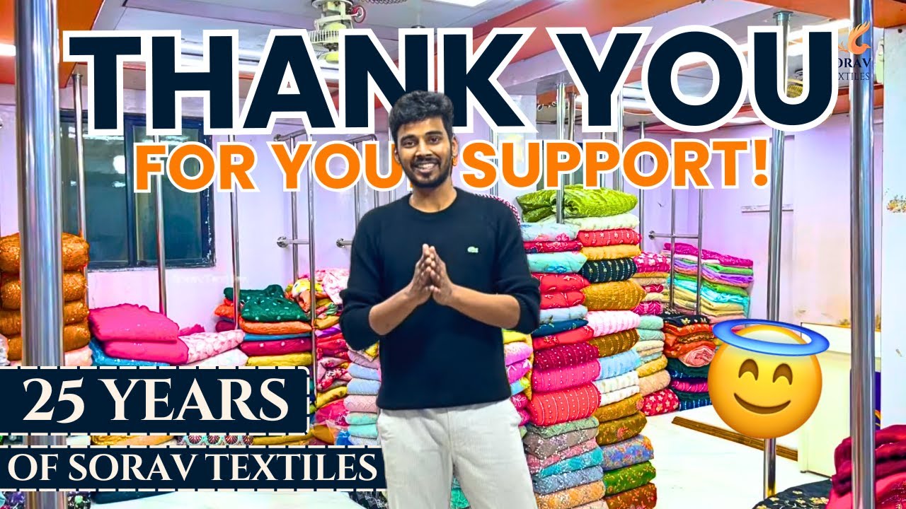 Thanks for your support - Sorav Textiles expresses its gratitude to its customers #suratmanufacturer