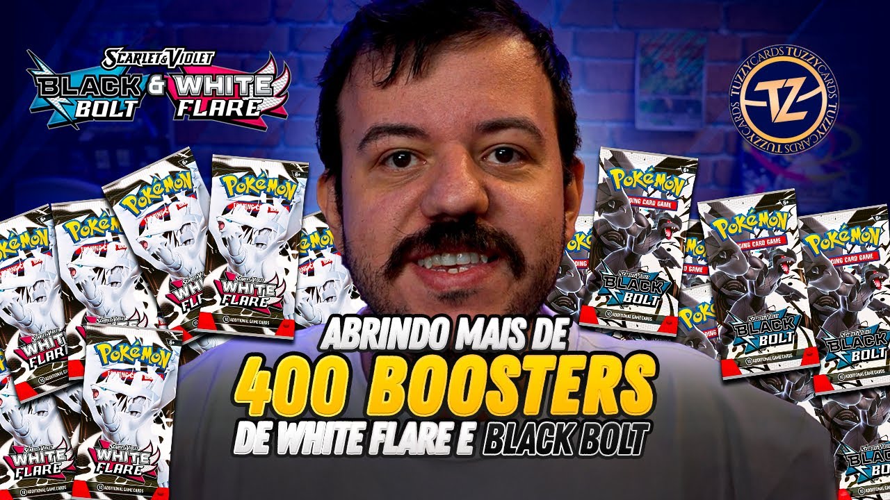 ABRINDO mais de 400 BOOSTERS de WHITE FLARE e BLACK BOLT !!!