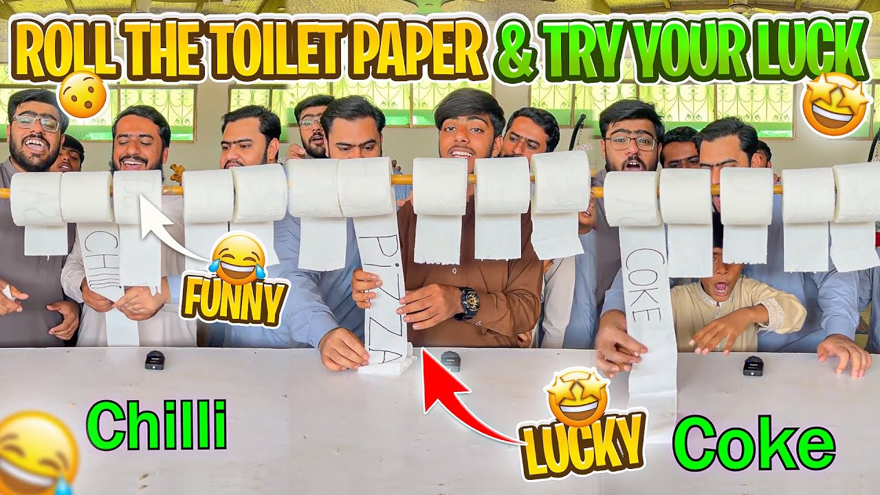Roll the toilet paper funny challenge