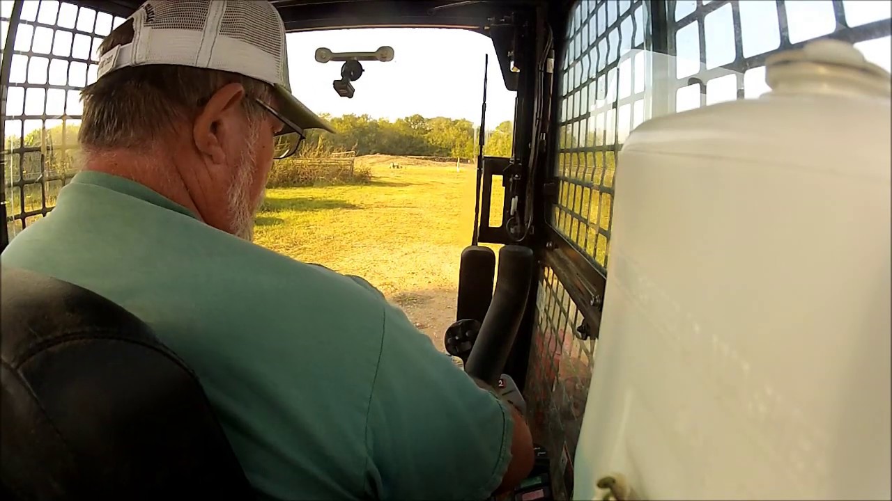 Pond Project - Part 11 -The last day of using the rented skid steer