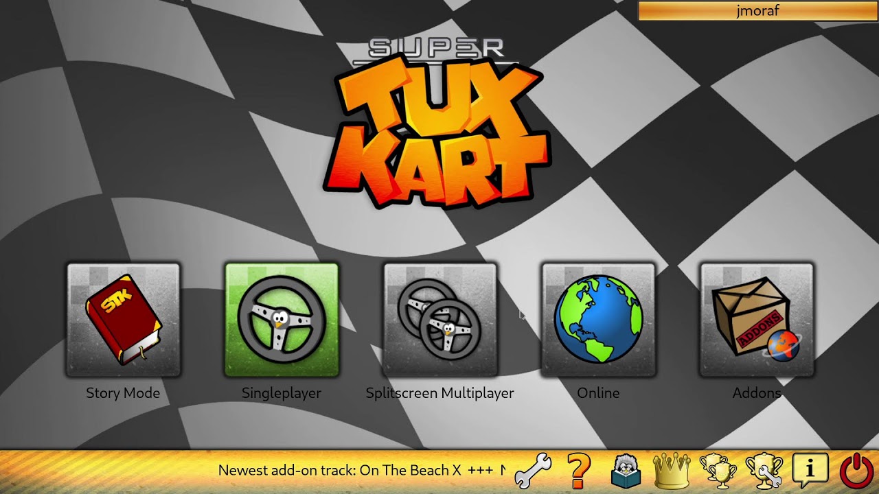 SuperTuxKart - Volcan Island, 20 laps, expert, reverse