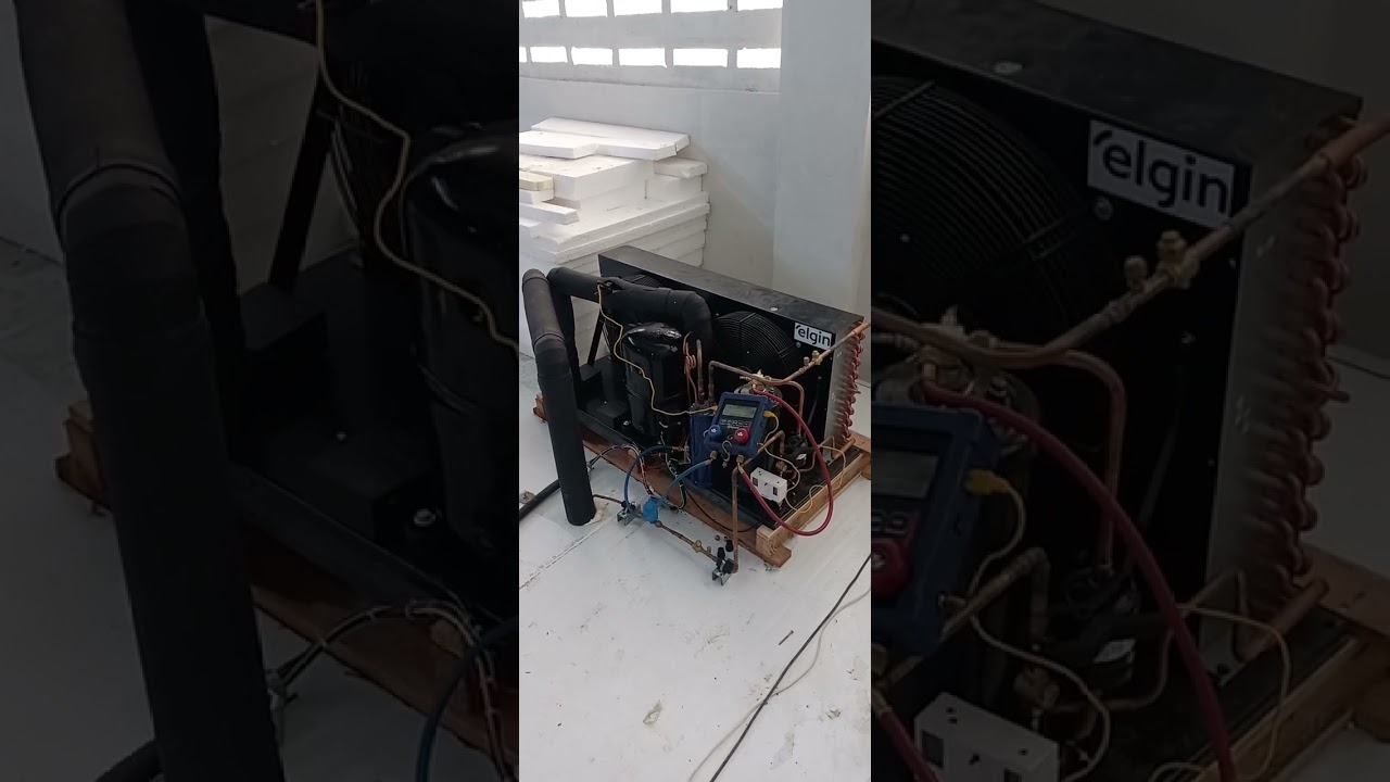 Pressão do gás R404A, câmara fria congelados, unidade elgin ,superaquecimento e subresfriamento.