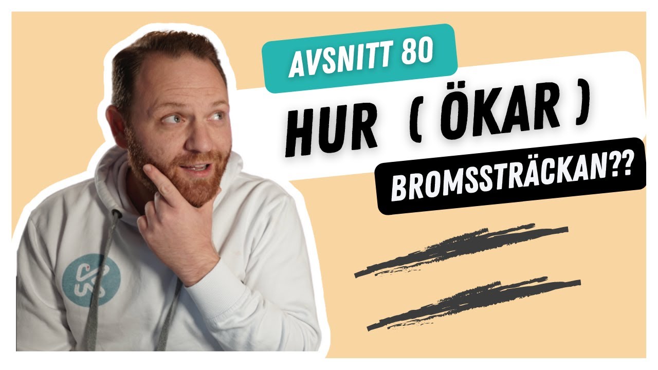 Hur man räknar ut bromssträckan i förhållande till hastigheten? - 10 körkortsfrågor