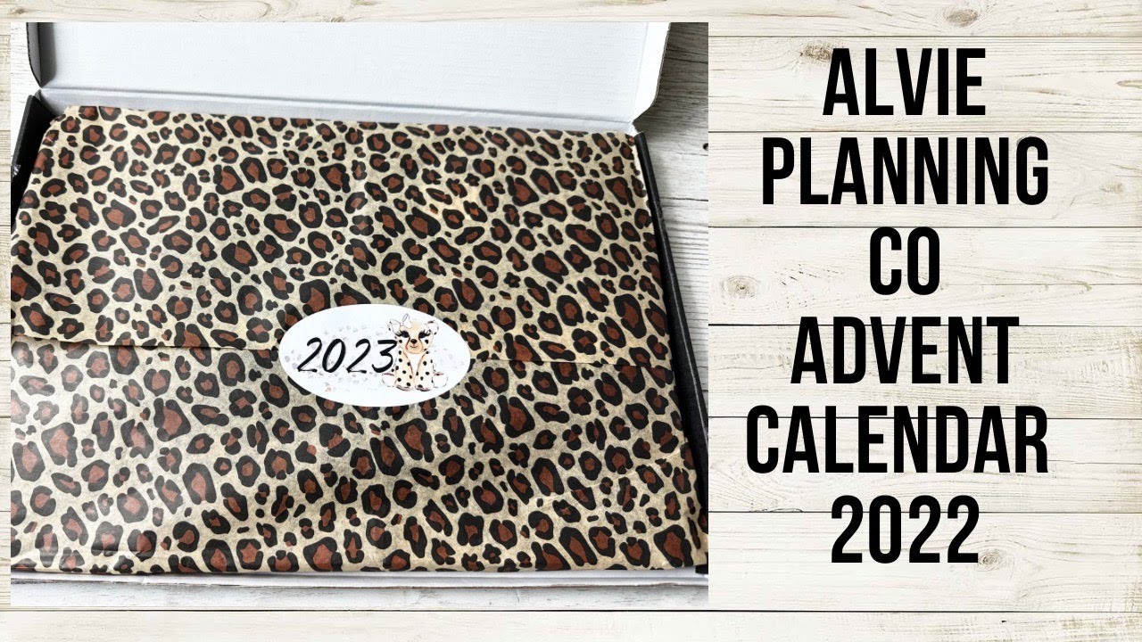 Planner Advent Calendar unboxing || Alvie planning co advent calendar 2022