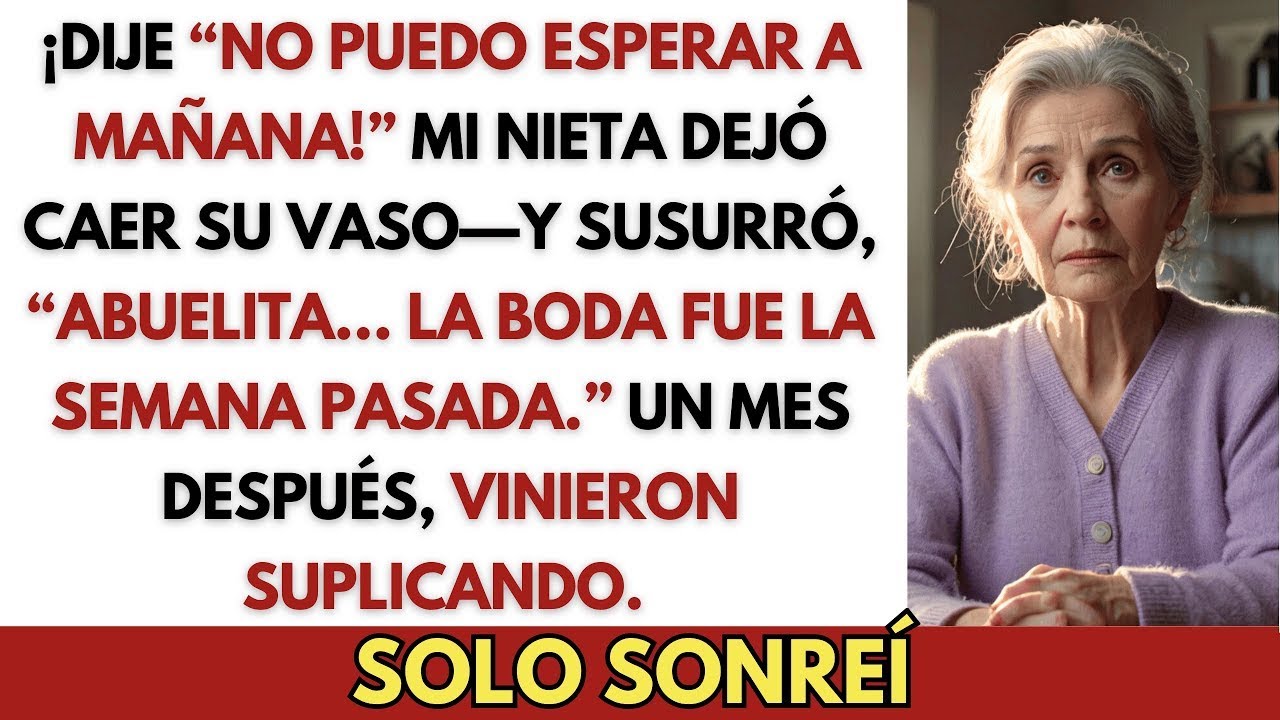 El Día Antes de la Boda de Mi Hijo Dije “No Puedo Esperar”—Entonces Mi Nieta Dejó Caer Su Vaso