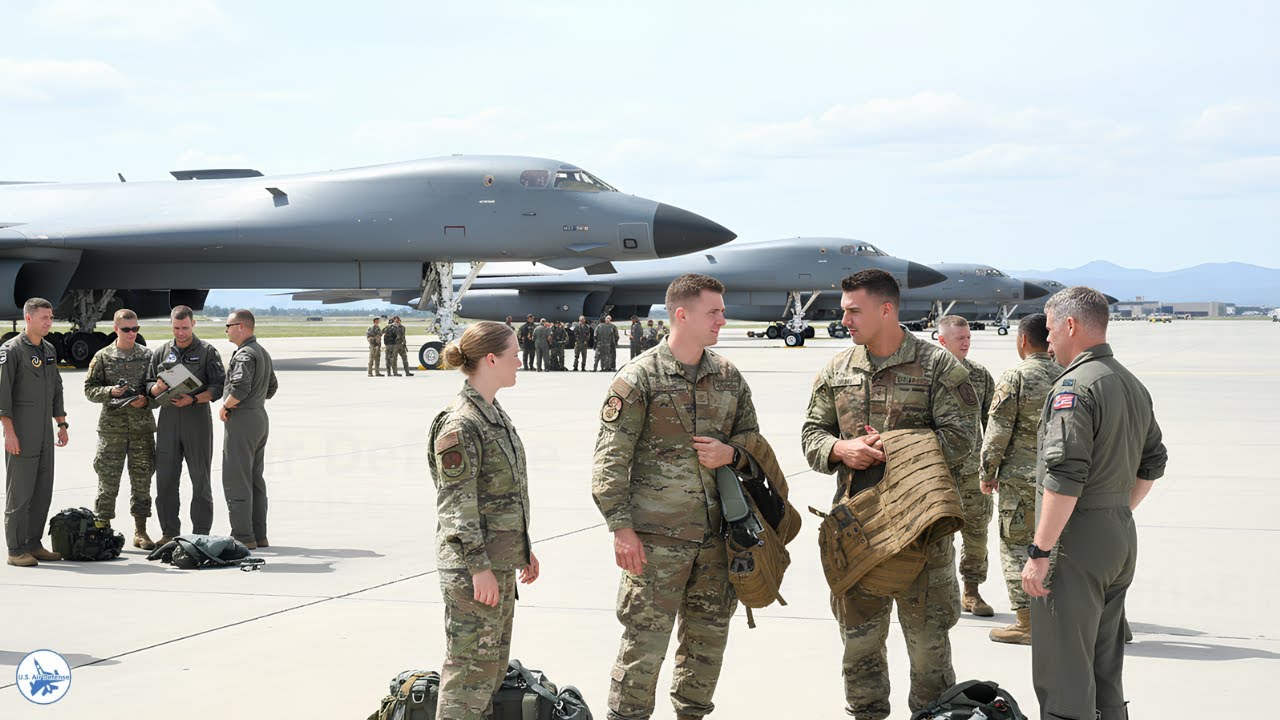 Russia on HIGH Alert: Four US Air Force B-1 Supersonic Bombers Land in Norway