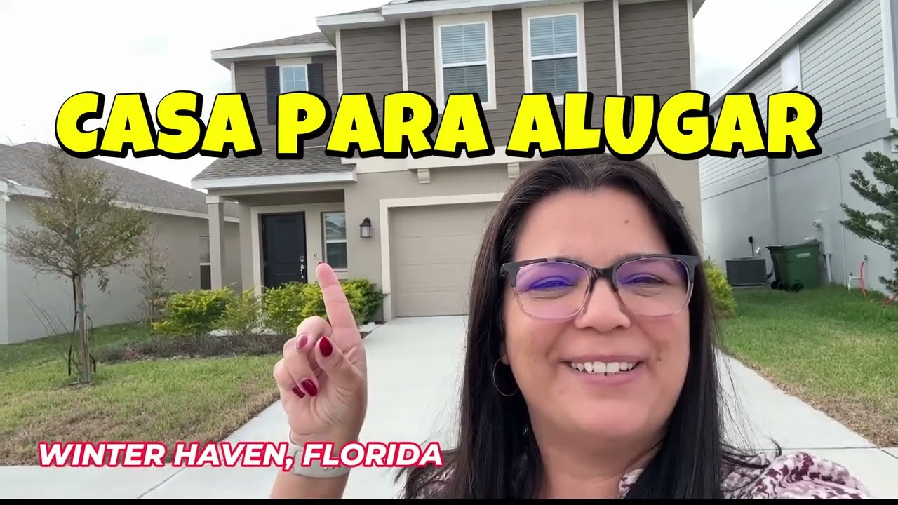 CASA ENORME em Winter Haven 😱 | 4 Quartos Semi-Mobiliada por $2,399 Mês