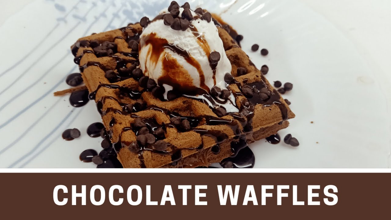 Chocolate Waffles | Waffles Recipe | How to make waffles at home | Chocolate waffles recipe