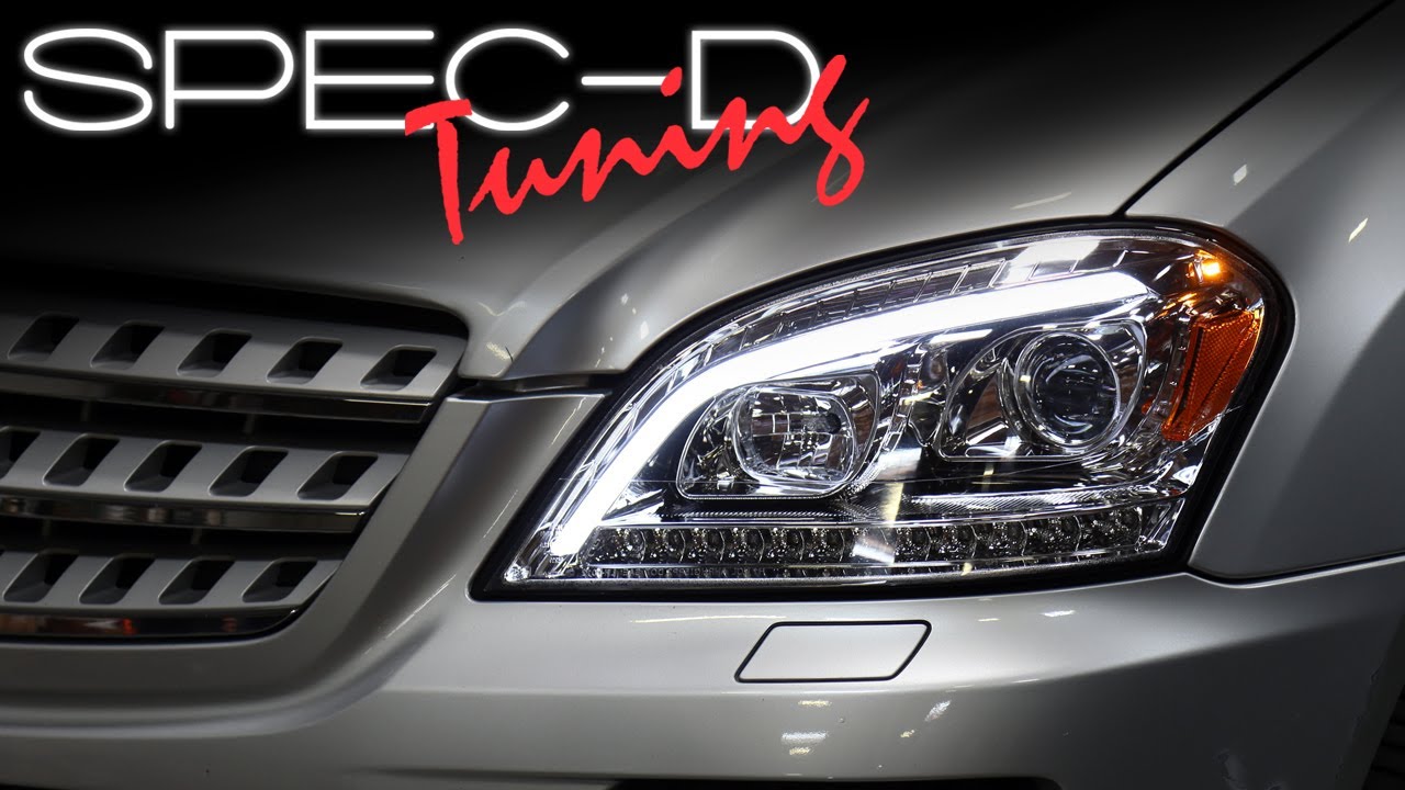 SPECDTUNING INSTALLATION VIDEO: 2006-2008 MERCEDES W164 ML-CLASS PROJECTOR HEADLIGHTS