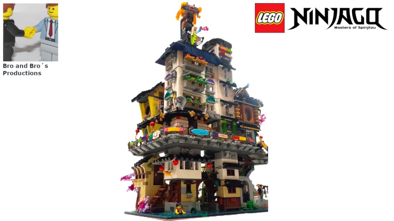 Lego Ninjago City Neighborhood - Speed Build - (MOC)
