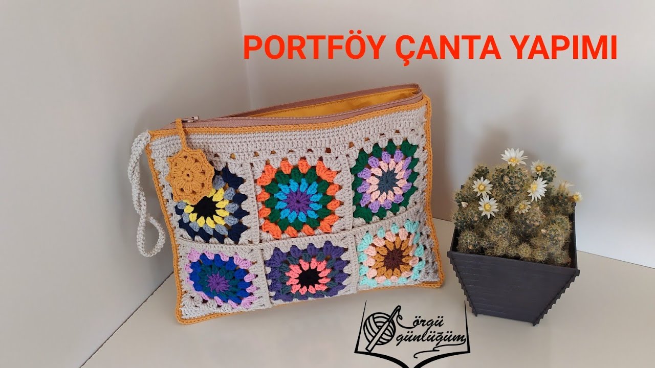 Portföy örgü çanta yapımı* Clutch  çanta yapımı*portföy çanta dikimi* el çantası yapımı* örgü çanta
