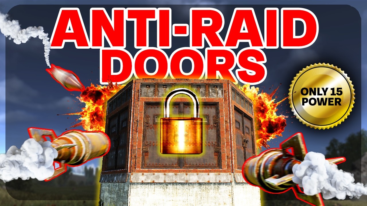 NEVER Get Raided Again! Auto Door Defense Circuit Tutorial - Rust