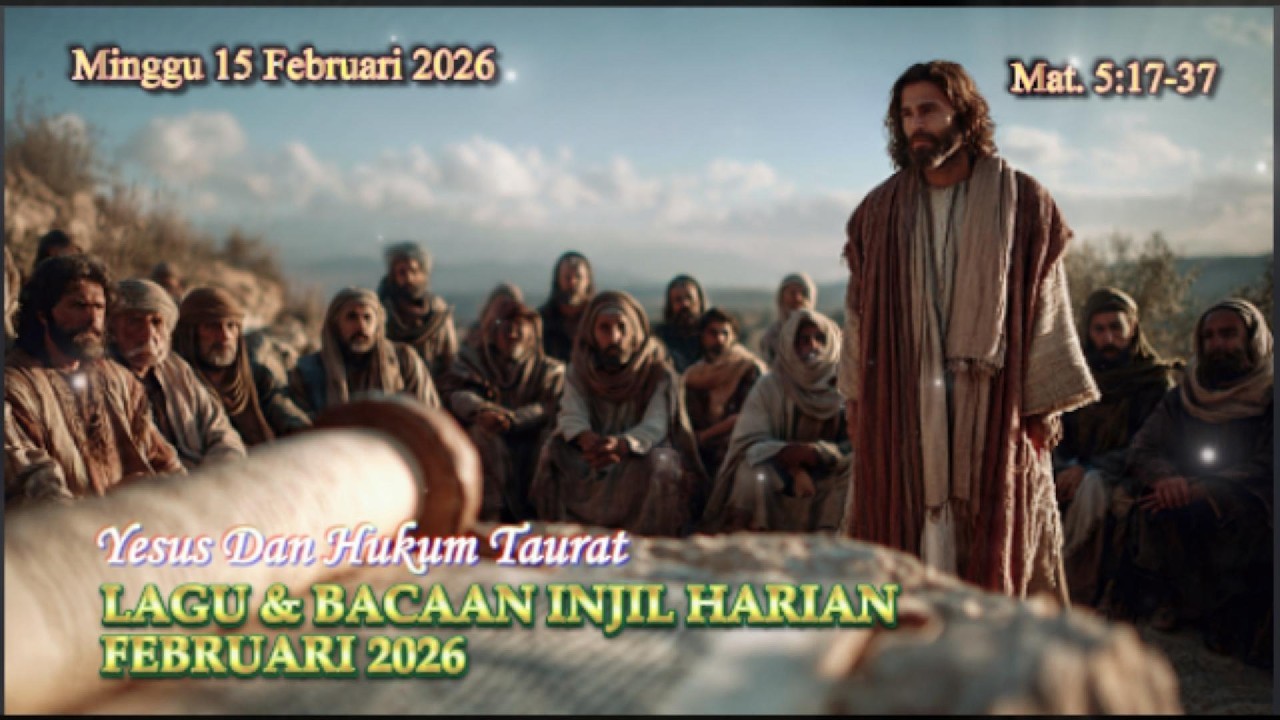 Lagu & Bacaan Injil Harian Katolik I Minggu 15.02.2026 I✝️Mat. 5:17-37✝️I Yesus Dan Hukum Taurat