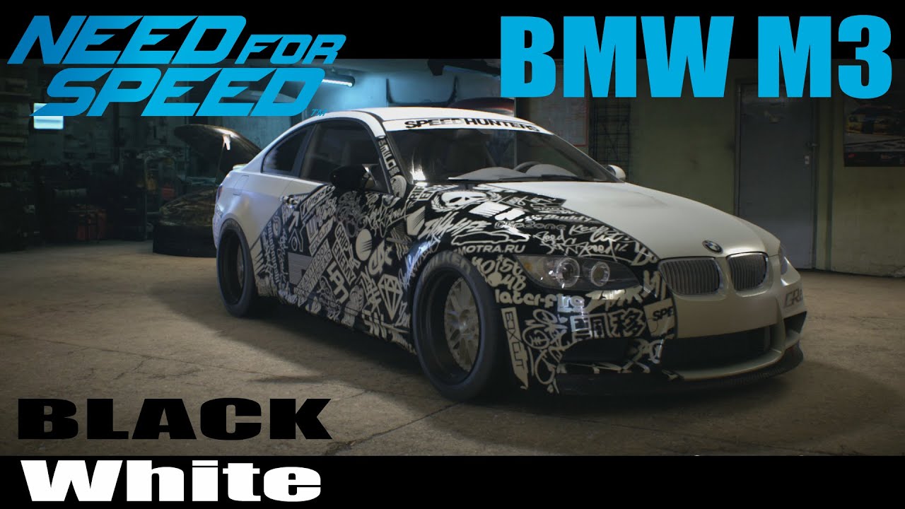 [NFS Tuning] BMW M3 Black and White #14