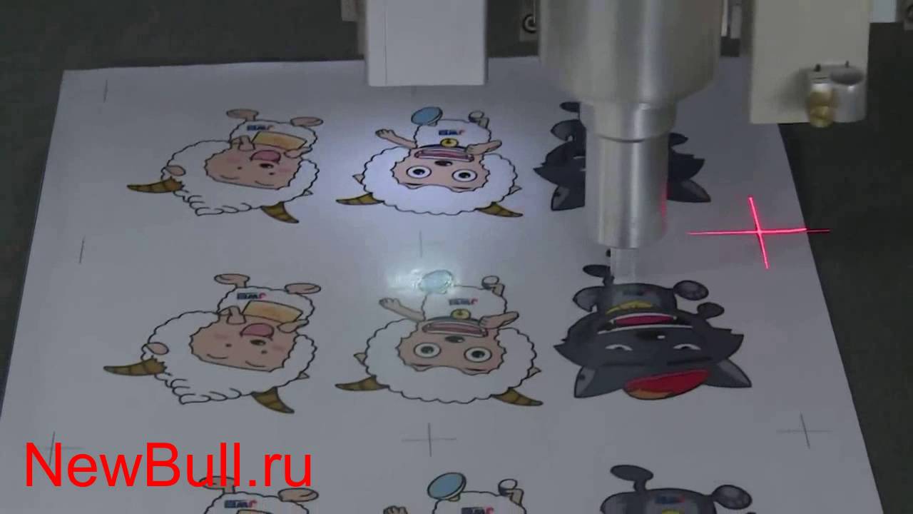 CB03 - планшетный режущий плоттер - резка стикеров - cutting sticker show