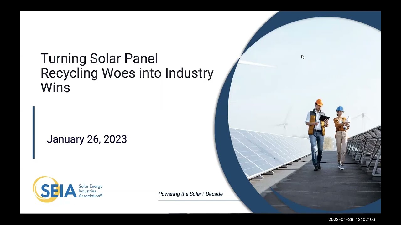 SOLARCYCLE, DEPCOM, Silicon Ranch and SEIA on the State of Solar Panel Recycling